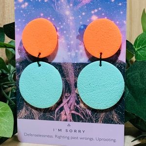 Bright earrings